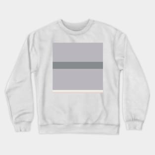 A sensational collection of Alabaster, Philippine Gray, Silver and Lotion Pink stripes. Crewneck Sweatshirt